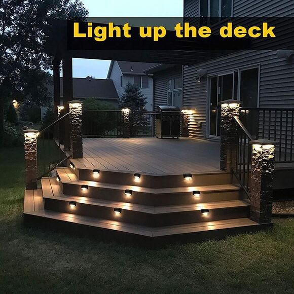 8-Pack Solar Led Deck & Step Lights - Picture 2 of 4